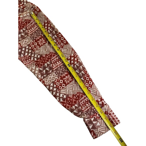 Van Heusen Shirt Mens L Long Sleeve Soft Suede Button Up Pockets Brown Collared - Picture 6 of 9